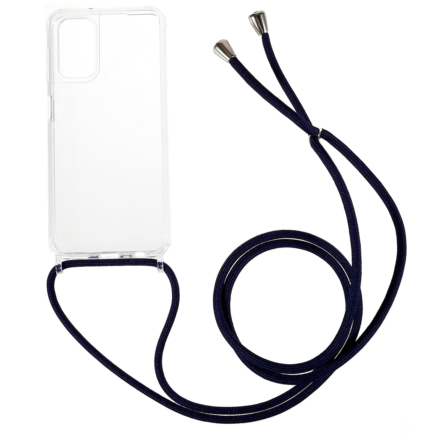 For Samsung Galaxy A04s 4G (164.7 x 76.7 x 9.1 mm Phone Case Clear Acrylic + TPU Bumper Protective Cover with Lanyard