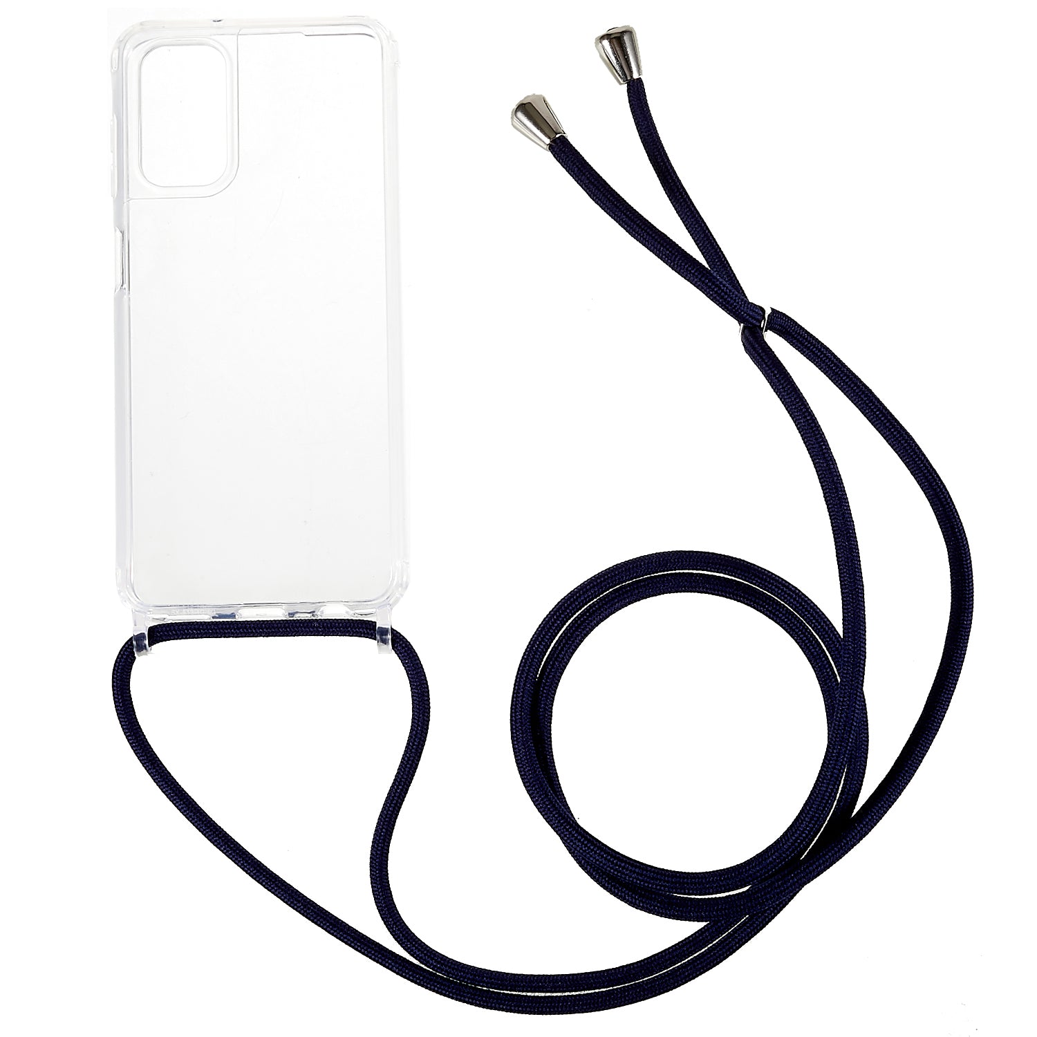 For Samsung Galaxy A04s 4G (164.7 x 76.7 x 9.1 mm Phone Case Clear Acrylic + TPU Bumper Protective Cover with Lanyard