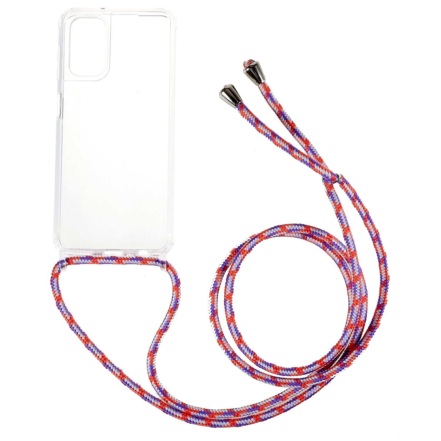 For Samsung Galaxy A04s 4G (164.7 x 76.7 x 9.1 mm Phone Case Clear Acrylic + TPU Bumper Protective Cover with Lanyard