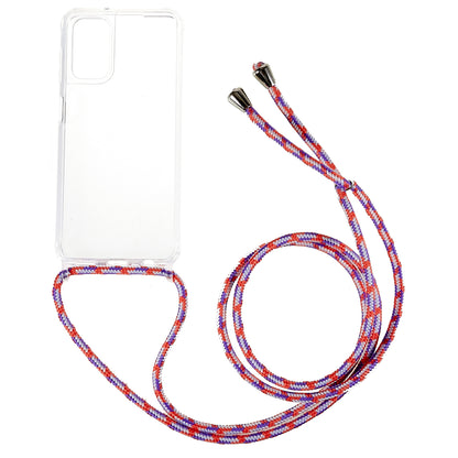For Samsung Galaxy A04s 4G (164.7 x 76.7 x 9.1 mm Phone Case Clear Acrylic + TPU Bumper Protective Cover with Lanyard