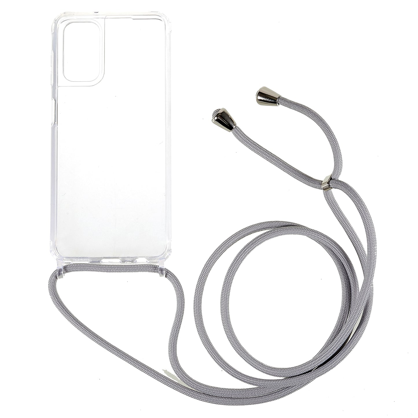For Samsung Galaxy A04s 4G (164.7 x 76.7 x 9.1 mm Phone Case Clear Acrylic + TPU Bumper Protective Cover with Lanyard