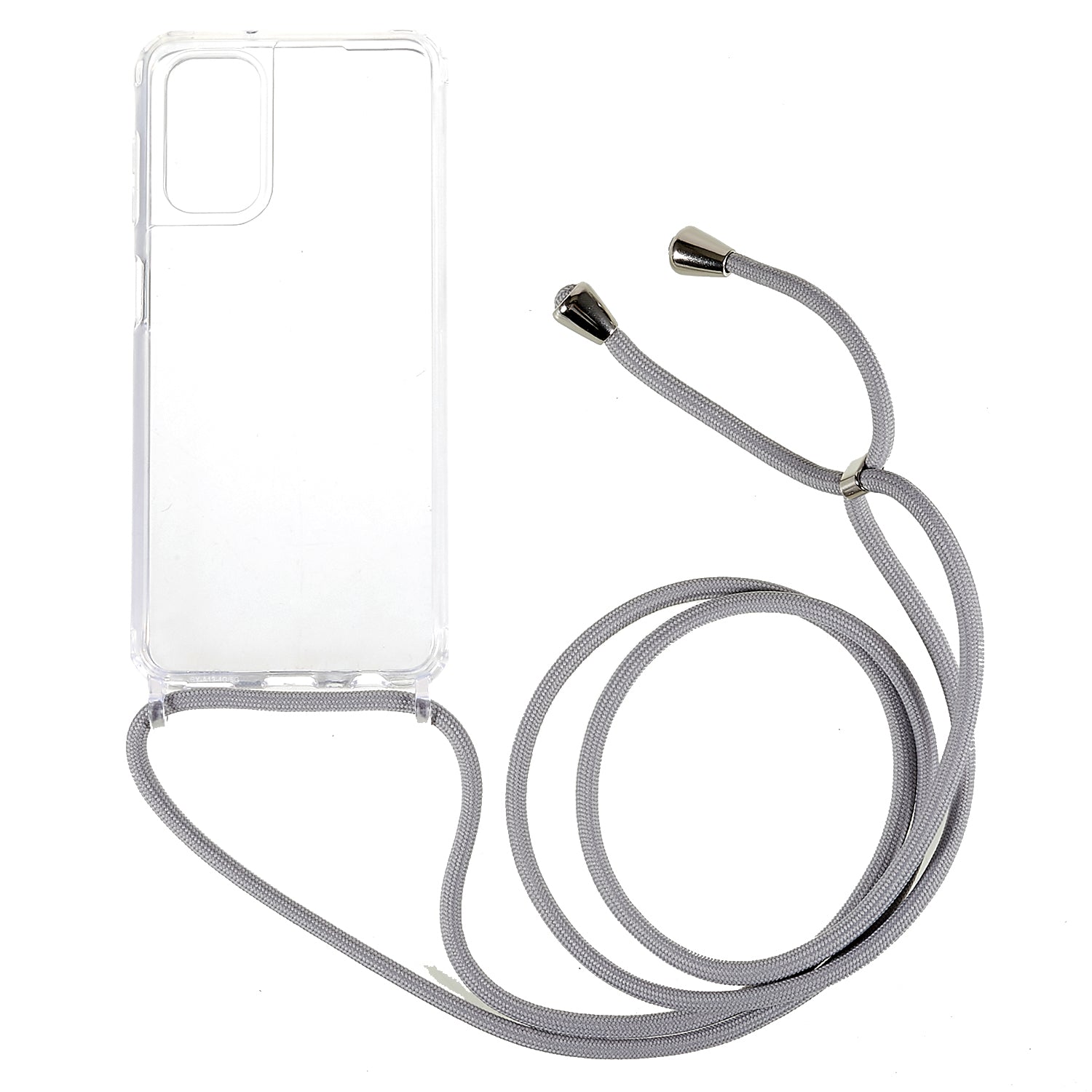 For Samsung Galaxy A04s 4G (164.7 x 76.7 x 9.1 mm Phone Case Clear Acrylic + TPU Bumper Protective Cover with Lanyard
