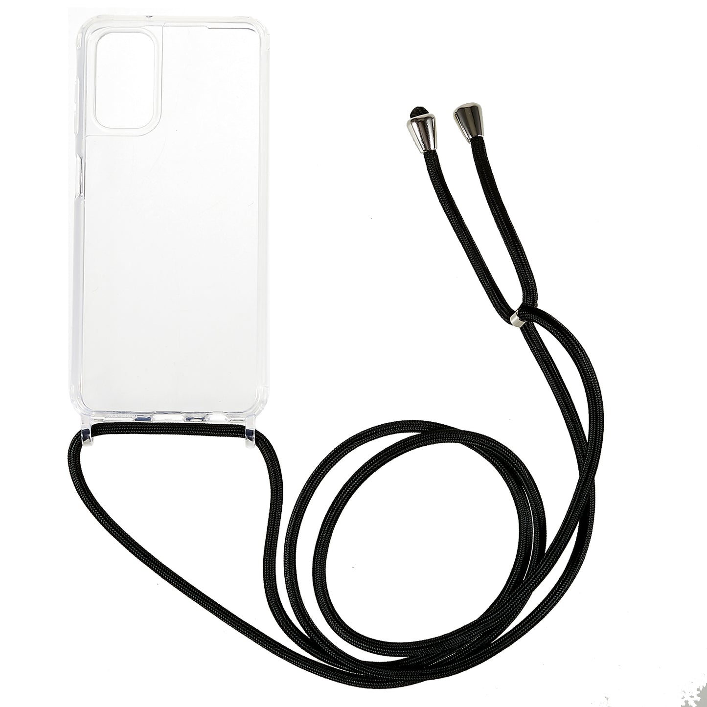 For Samsung Galaxy A04s 4G (164.7 x 76.7 x 9.1 mm Phone Case Clear Acrylic + TPU Bumper Protective Cover with Lanyard