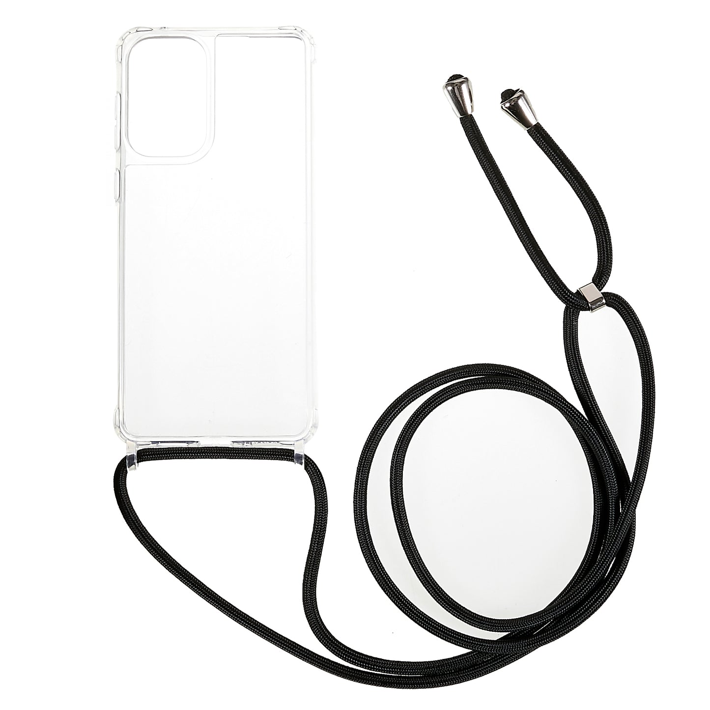 Clear Phone Case for Samsung Galaxy A53 5G, TPU+Acrylic Mobile Phone Cover with Lanyard