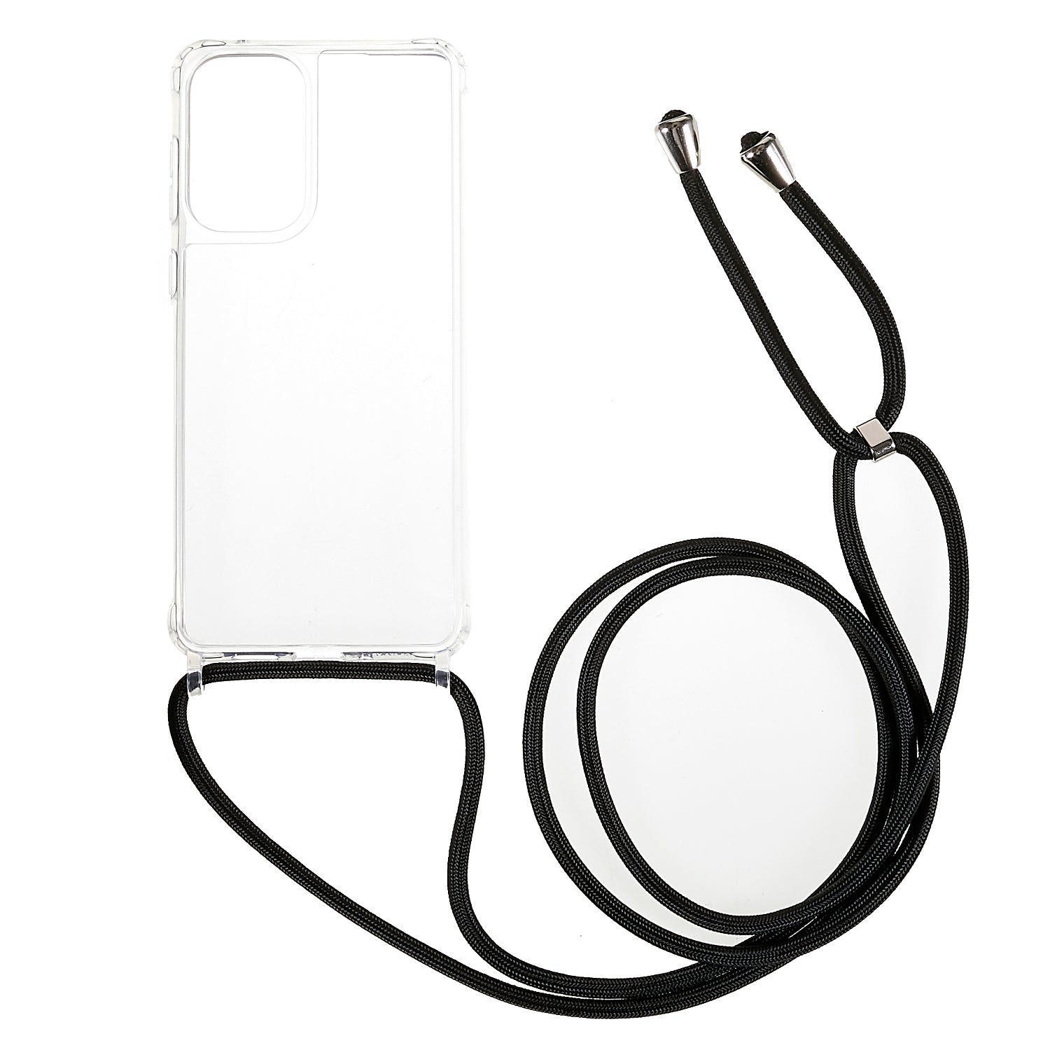 Clear Phone Case for Samsung Galaxy A53 5G, TPU+Acrylic Mobile Phone Cover with Lanyard