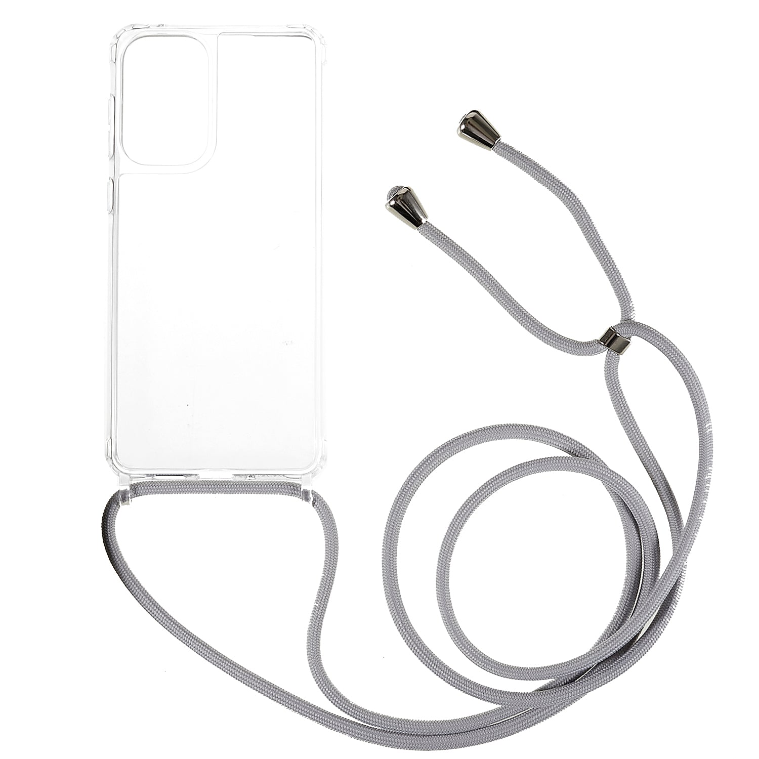 Clear Phone Case for Samsung Galaxy A53 5G, TPU+Acrylic Mobile Phone Cover with Lanyard