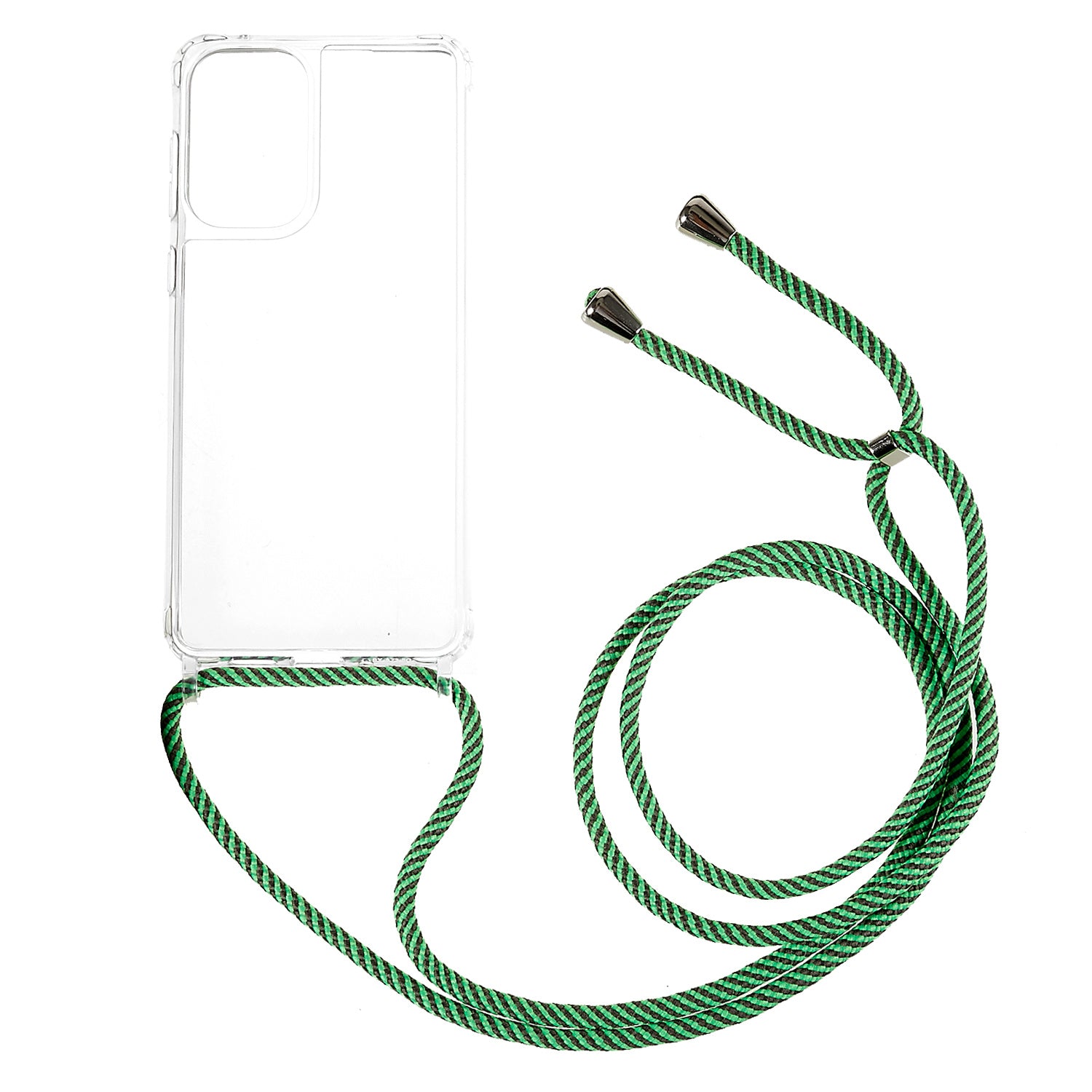 Clear Phone Case for Samsung Galaxy A53 5G, TPU+Acrylic Mobile Phone Cover with Lanyard