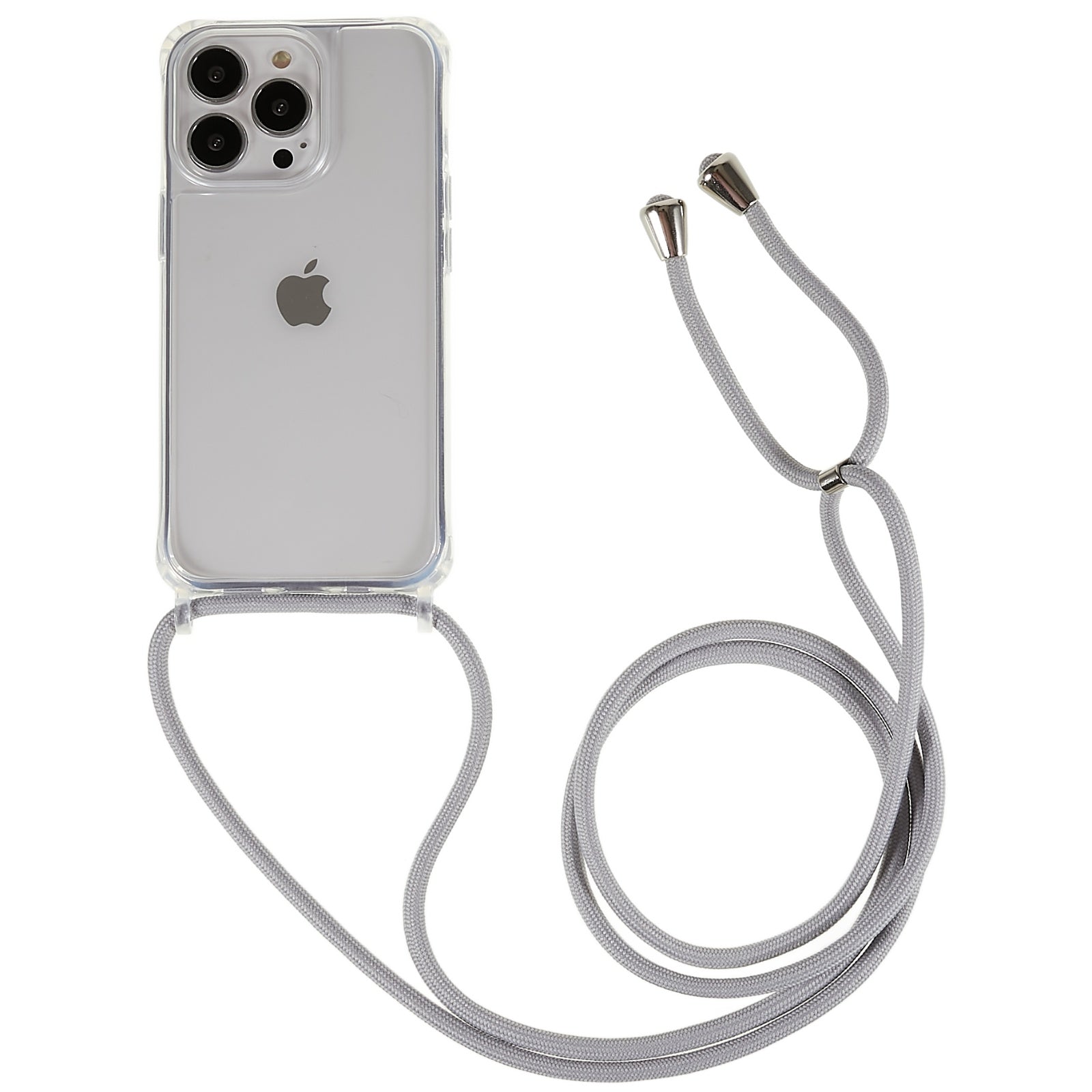Clear Back Case for iPhone 13 Pro 6.1 inch, TPU+Acrylic Anti-fall Phone Cover with Lanyard