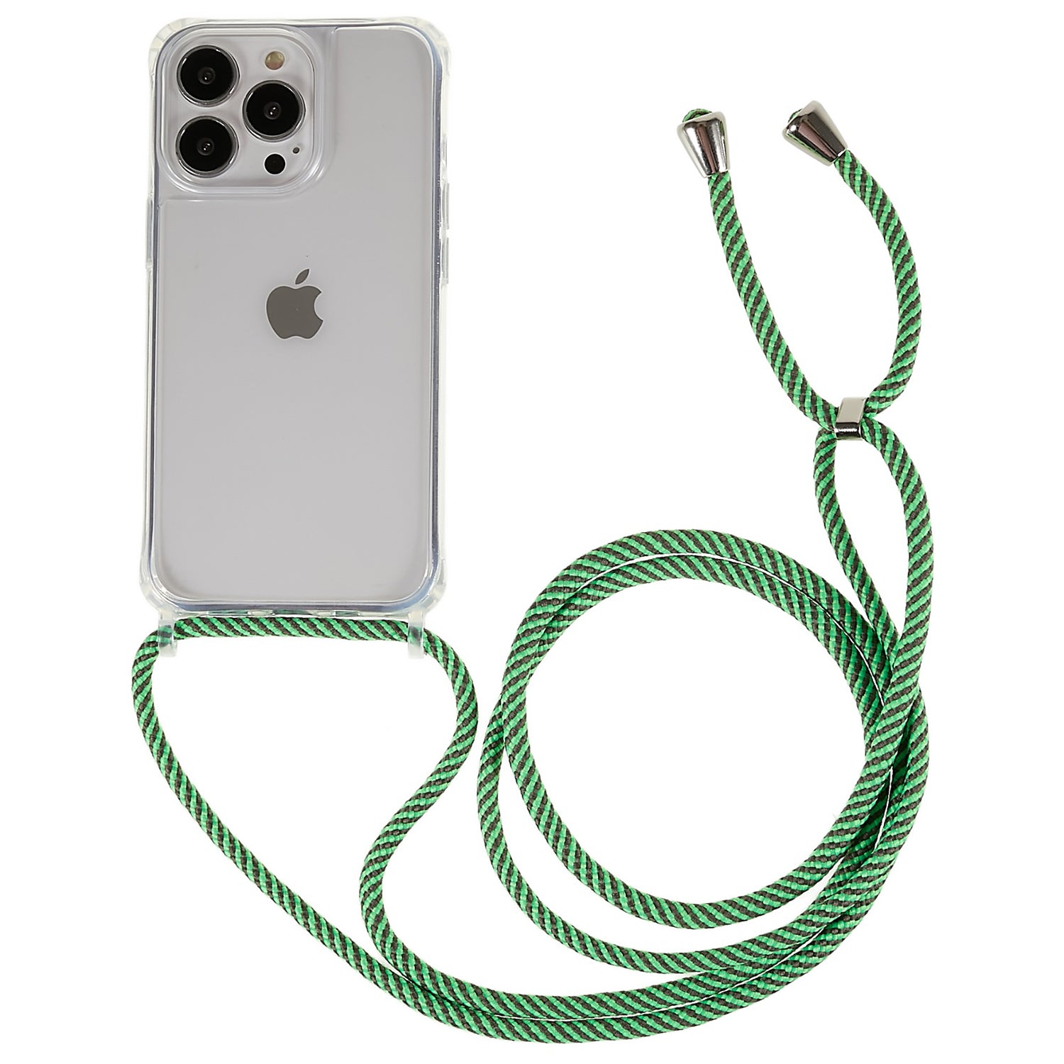 Clear Back Case for iPhone 13 Pro 6.1 inch, TPU+Acrylic Anti-fall Phone Cover with Lanyard
