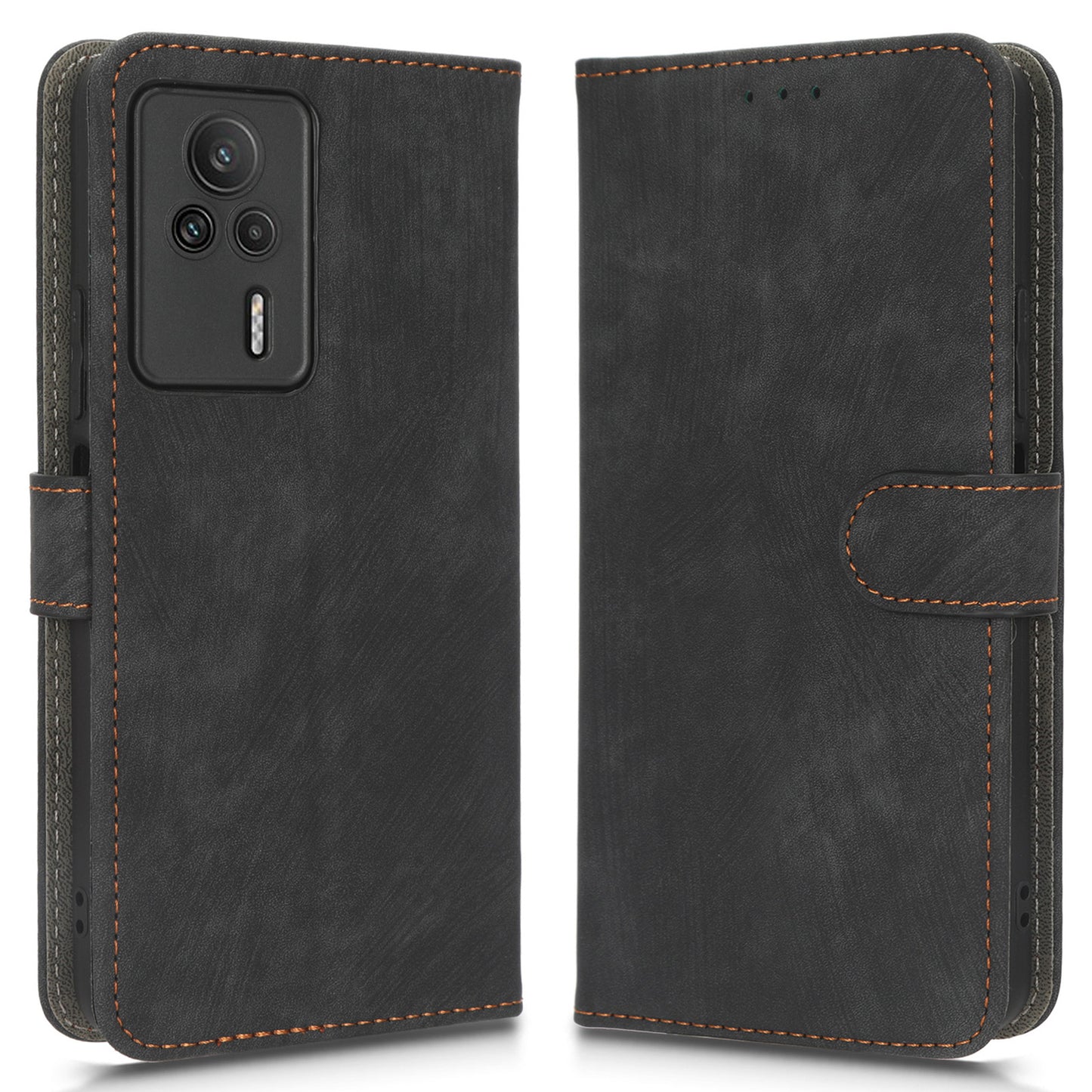 For Xiaomi Redmi K60E 5G RFID Blocking Stand Phone Case Leather Anti-scratch Protective Cell Phone Cover with Wallet