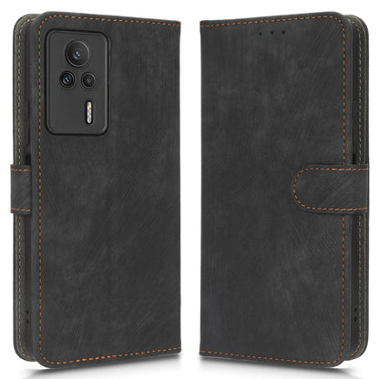 For Xiaomi Redmi K60E 5G RFID Blocking Stand Phone Case Leather Anti-scratch Protective Cell Phone Cover with Wallet