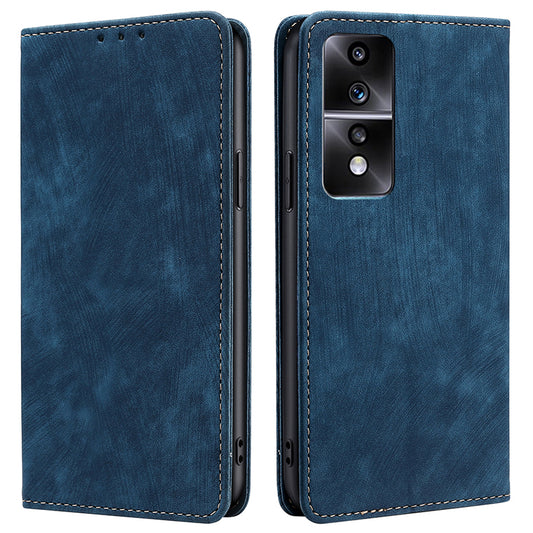 For Honor 80 GT 5G PU Leather Wallet Magnetic Auto-absorbed Stand Cover RFID Blocking Phone Case