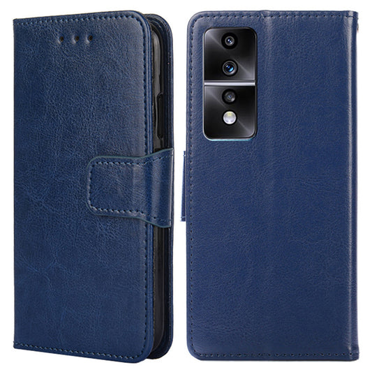 For Honor 80 GT 5G Textured PU Leather Wallet Phone Stand Cover Shockproof Mobile Case