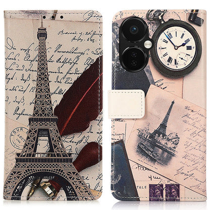 Phone Leather Case for OnePlus Nord CE 3 Lite 5G , Pattern Printing Stand Wallet Phone Cover