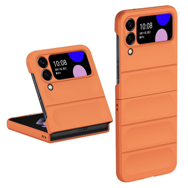 Skin-touch Folding Phone Case for Samsung Galaxy Z Flip4 5G, Hard PC Back Rugged Phone Cover