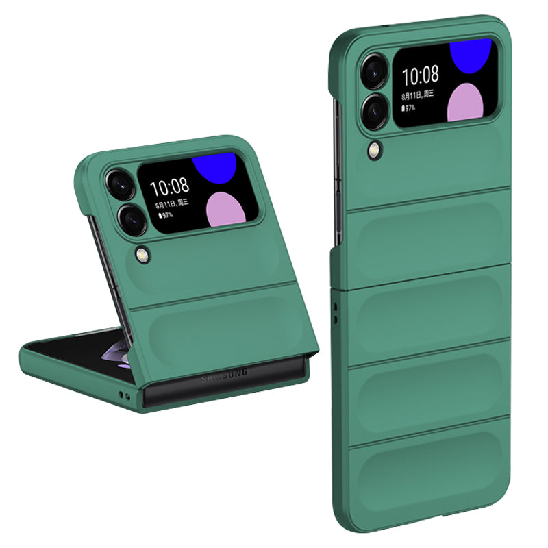 Skin-touch Folding Phone Case for Samsung Galaxy Z Flip4 5G, Hard PC Back Rugged Phone Cover