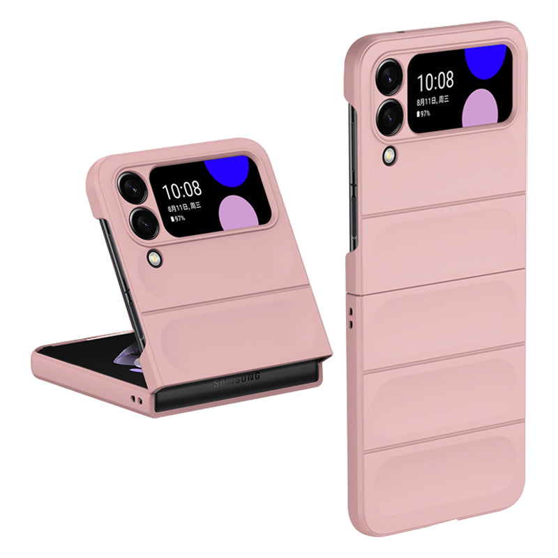 Skin-touch Folding Phone Case for Samsung Galaxy Z Flip4 5G, Hard PC Back Rugged Phone Cover