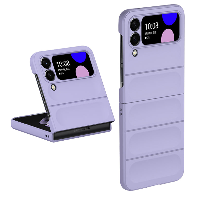 Skin-touch Folding Phone Case for Samsung Galaxy Z Flip4 5G, Hard PC Back Rugged Phone Cover