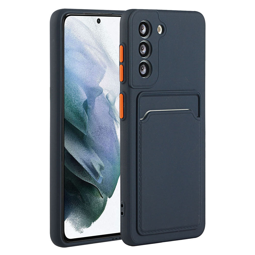 For Samsung Galaxy S23 Anti-drop Phone Case Soft TPU Protective Cover with Card Holder