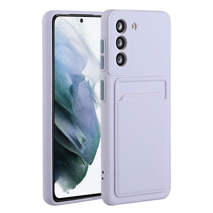 For Samsung Galaxy S23 Anti-drop Phone Case Soft TPU Protective Cover with Card Holder