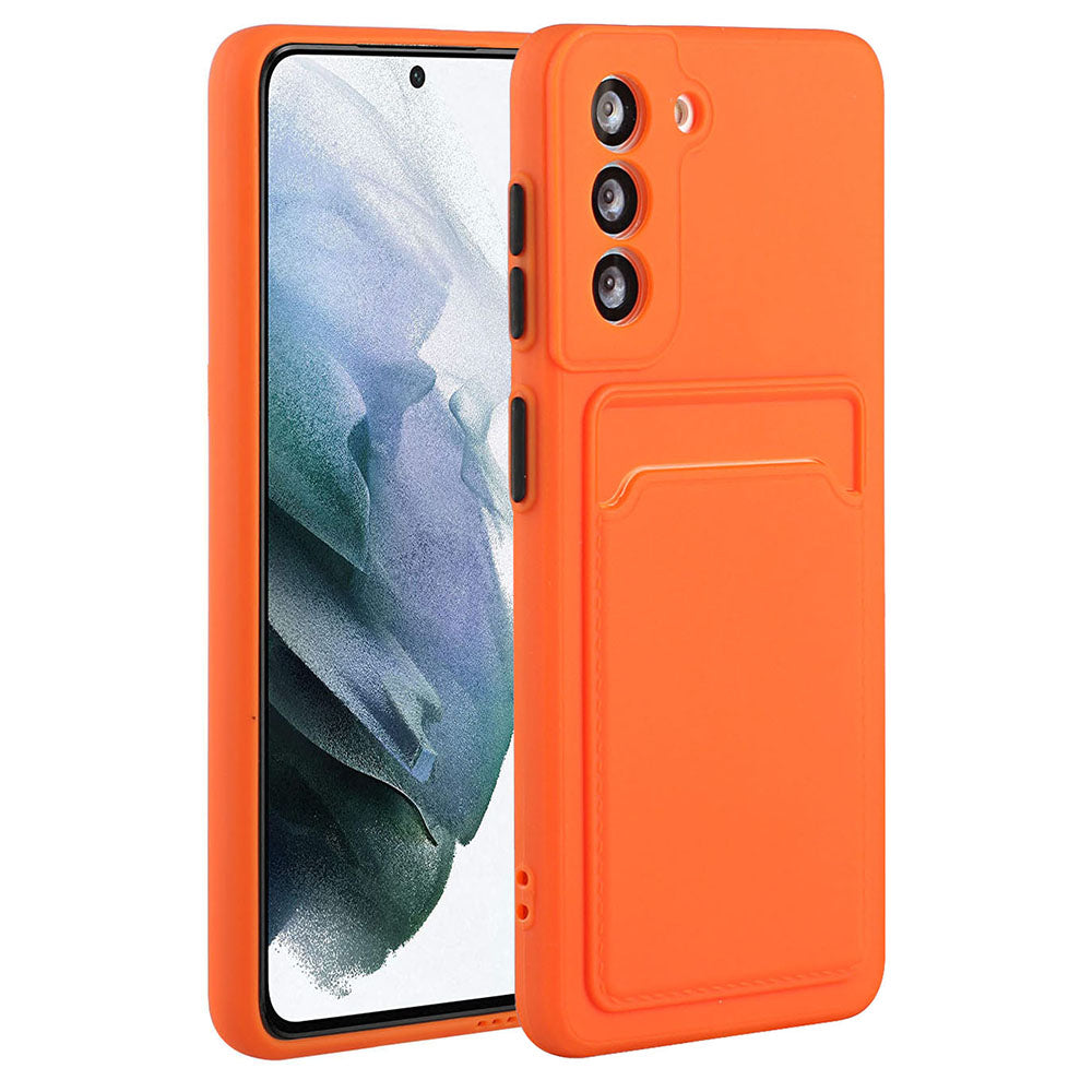 For Samsung Galaxy S23 Anti-drop Phone Case Soft TPU Protective Cover with Card Holder