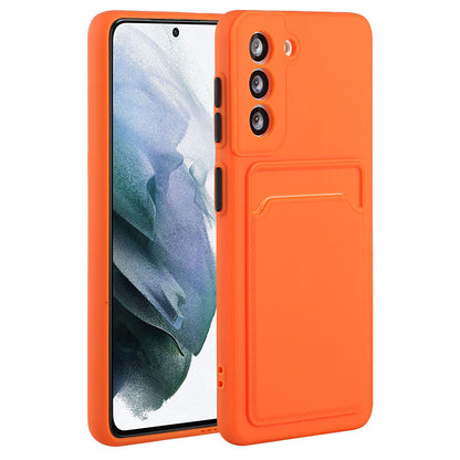 For Samsung Galaxy S23 Anti-drop Phone Case Soft TPU Protective Cover with Card Holder