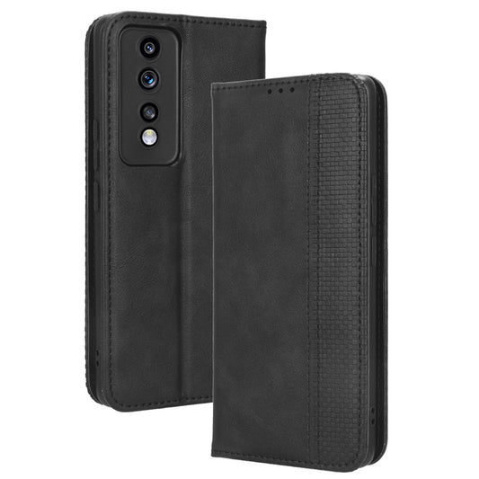 For Honor 80 GT 5G Retro Texture Phone Wallet Case PU Leather Stand Protective Phone Cover