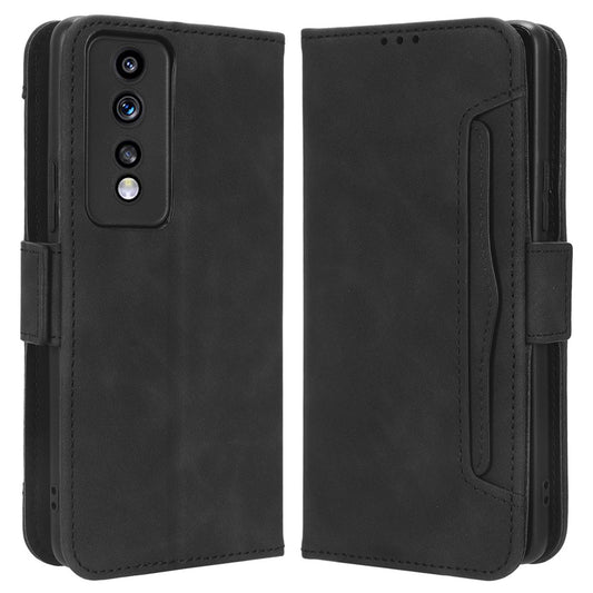 For Honor 80 GT 5G Anti-fall PU Leather Phone Cover Multiple Card Slots Stand Wallet Phone Case