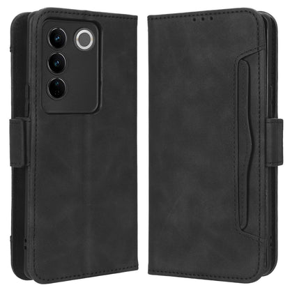 For vivo S16 / S16 Pro / V27 / V27 Pro PU Leather Phone Cover Multiple Card Slots Stand Wallet Shock-absorbing Phone Case