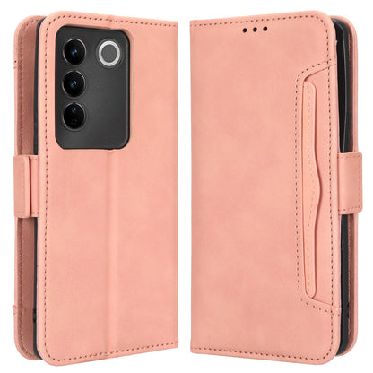 For vivo S16 / S16 Pro / V27 / V27 Pro PU Leather Phone Cover Multiple Card Slots Stand Wallet Shock-absorbing Phone Case
