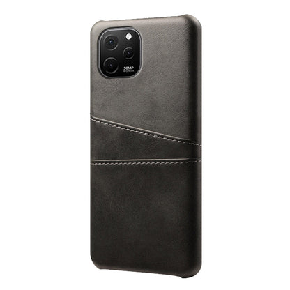 For Huawei nova Y61 4G Dual Card Slots Phone Back Cover PC+PU Leather Phone Case Shell