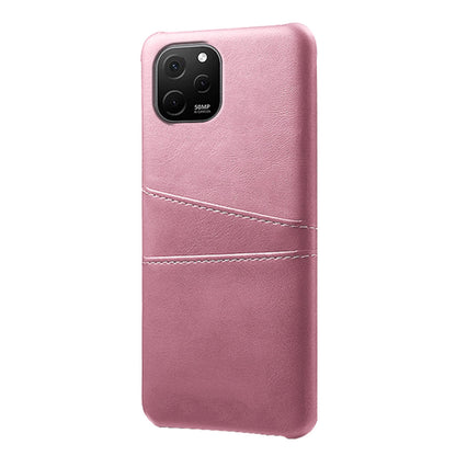 For Huawei nova Y61 4G Dual Card Slots Phone Back Cover PC+PU Leather Phone Case Shell