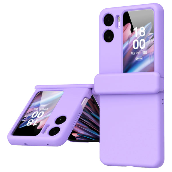 For Oppo Find N2 Flip 5G Magnetic Hinge PC Phone Case Anti-drop Cover with Small Screen Protector