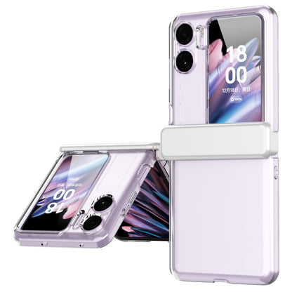 For Oppo Find N2 Flip 5G Magnetic Hinge PC Phone Case Anti-drop Cover with Small Screen Protector
