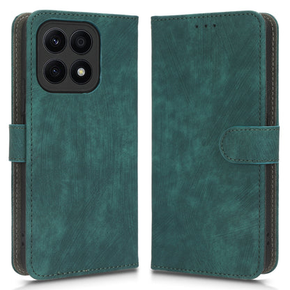 For Honor X8a 4G PU Leather Anti-drop Phone Case Wallet Flip Stand Anti-scratch Phone Cover with RFID Blocking Protection