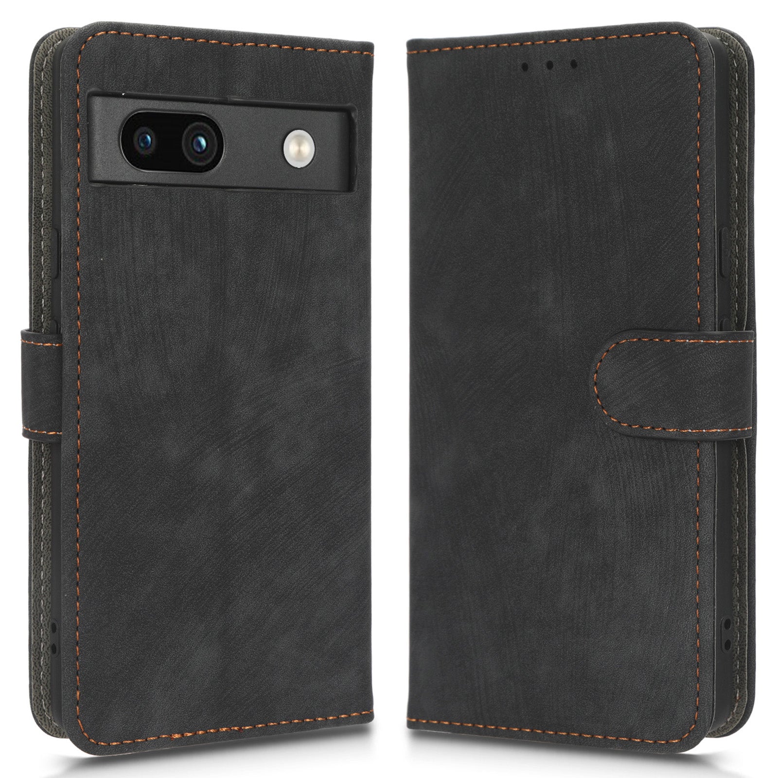 For Google Pixel 7a PU Leather Flip Folio Case Wallet RFID Blocking Protection Stand Phone Cover