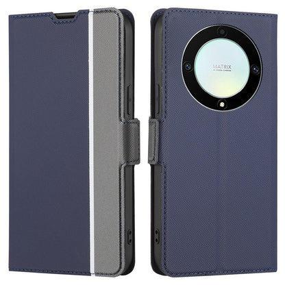 For Honor X40 5G / X9a 5G / Magic5 Lite 5G Twill Texture Leather Stand Phone Case Card Holder Full Protection Shell