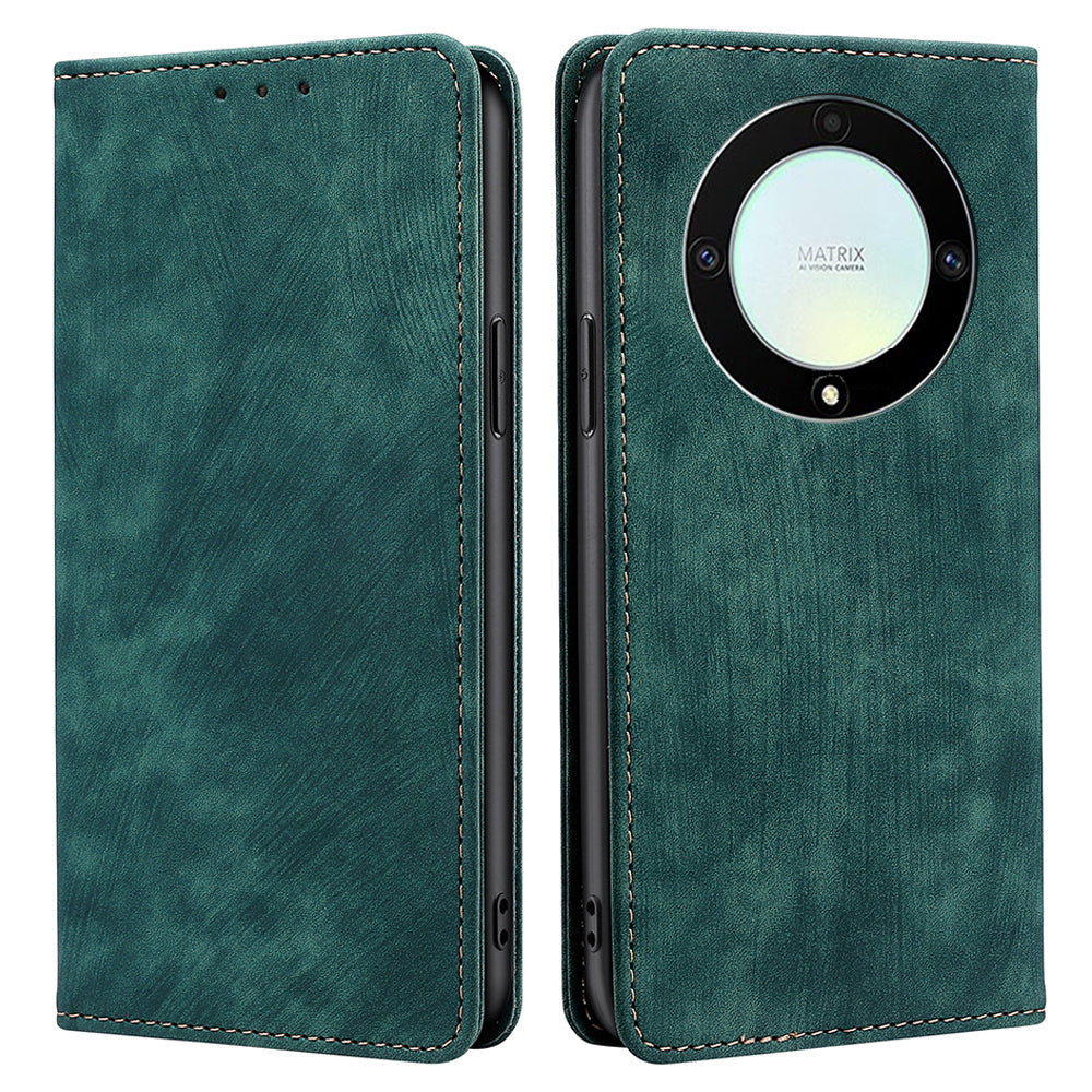 For Honor X9a 5G / X40 5G / Magic5 Lite 5G RFID Blocking Phone Cover Leather Wallet Stand Phone Case