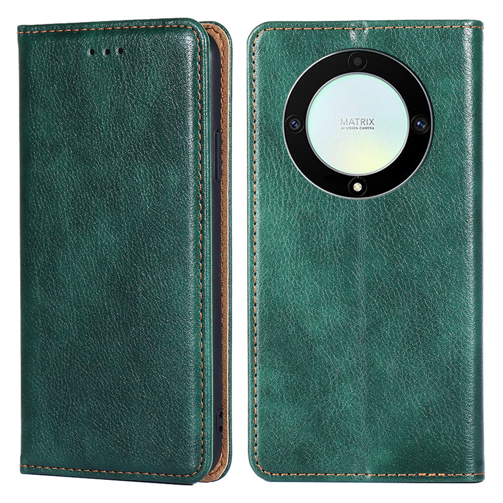 For Honor X40 5G / X9a 5G / Magic5 Lite 5G PU Leather Wallet Phone Case Magnetic Auto-closing Shockproof Stand Cover
