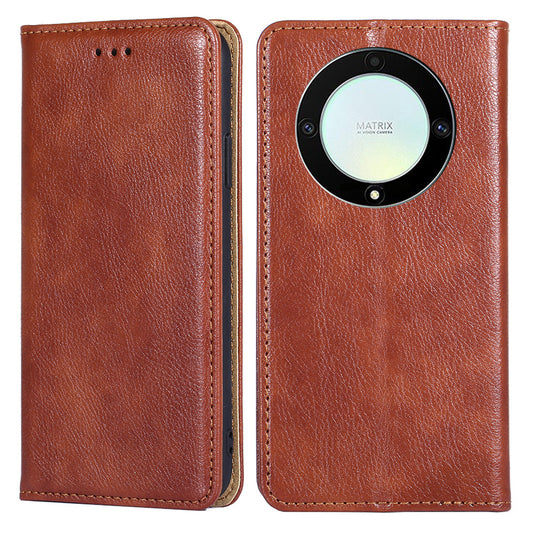 For Honor X40 5G / X9a 5G / Magic5 Lite 5G PU Leather Wallet Phone Case Magnetic Auto-closing Shockproof Stand Cover