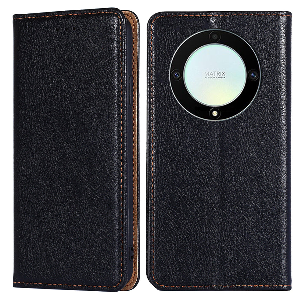 For Honor X40 5G / X9a 5G / Magic5 Lite 5G PU Leather Wallet Phone Case Magnetic Auto-closing Shockproof Stand Cover