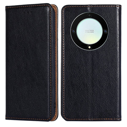 For Honor X40 5G / X9a 5G / Magic5 Lite 5G PU Leather Wallet Phone Case Magnetic Auto-closing Shockproof Stand Cover