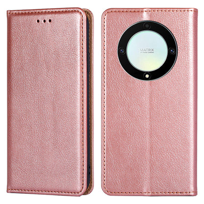 For Honor X40 5G / X9a 5G / Magic5 Lite 5G PU Leather Wallet Phone Case Magnetic Auto-closing Shockproof Stand Cover