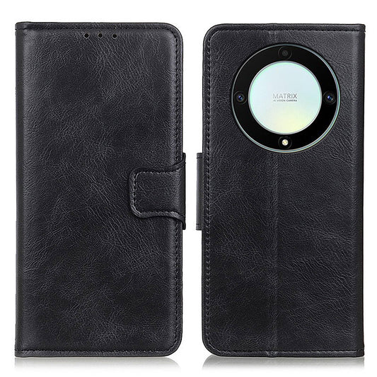 For Honor X9a 5G / X40 5G / Magic5 Lite 5G Crazy Horse Texture Phone Case Stand PU Leather Wallet Cover
