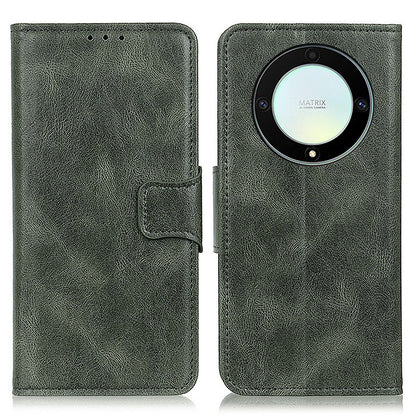 For Honor X9a 5G / X40 5G / Magic5 Lite 5G Crazy Horse Texture Phone Case Stand PU Leather Wallet Cover