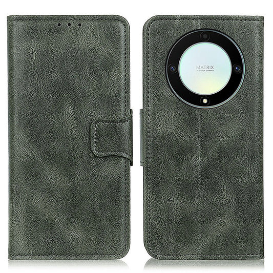 For Honor X9a 5G / X40 5G / Magic5 Lite 5G Crazy Horse Texture Phone Case Stand PU Leather Wallet Cover