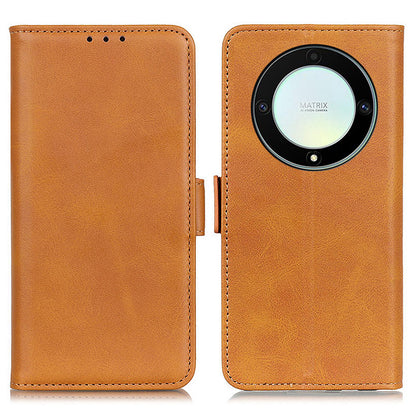 For Honor X9a 5G / X40 5G / Magic5 Lite 5G Phone Wallet Case Cowhide Texture Leather Stand Phone Cover
