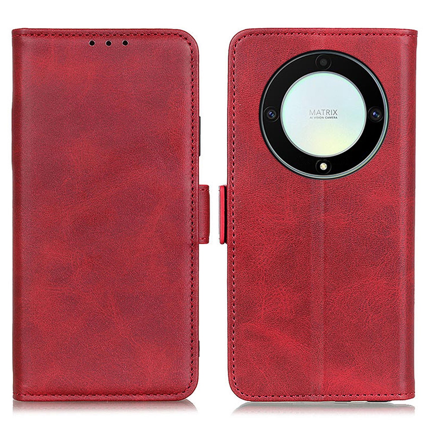 For Honor X9a 5G / X40 5G / Magic5 Lite 5G Phone Wallet Case Cowhide Texture Leather Stand Phone Cover