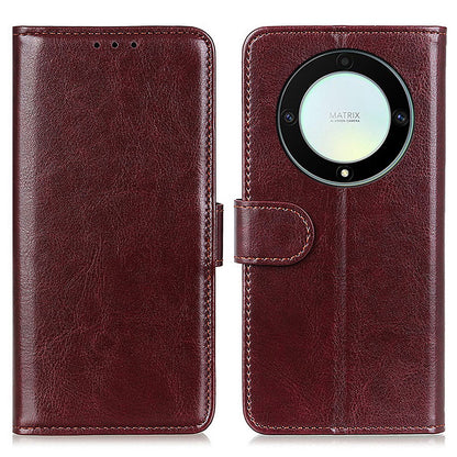 For Honor X9a 5G / X40 5G / Magic5 Lite 5G Stand Phone Case Crazy Horse Texture Wallet Phone Leather Cover