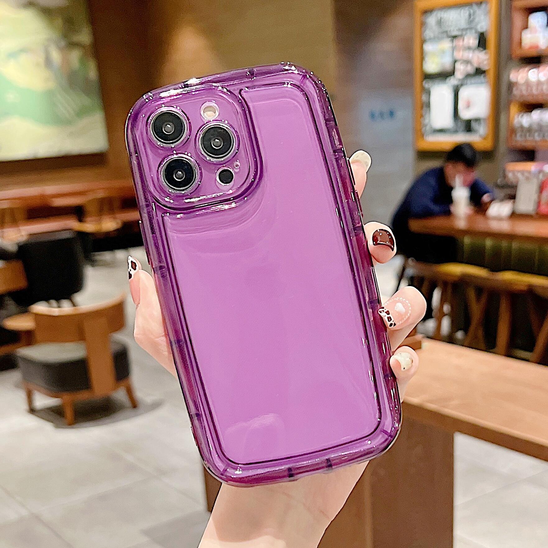 For iPhone 13 Pro 6.1 inch Transparent TPU Phone Case with Shockproof Airbag Soft Back Protective Cover
